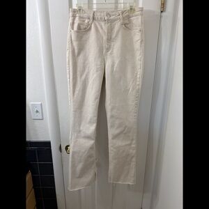 Zara Woman’s Jeans Cropped Raw Hem. Size 8